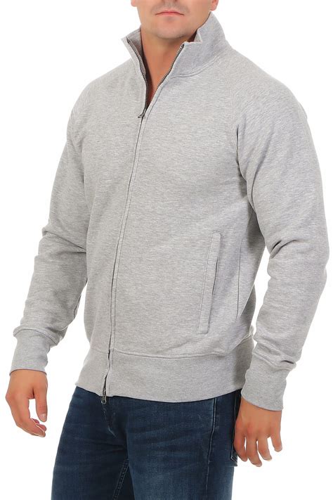 sweatjacke adidas herren grau ohne kapuze|Graue adidas Sweatjacken für Herren .